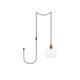 Option Brass and Clear Shade