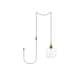 Option Brass and Clear Shade