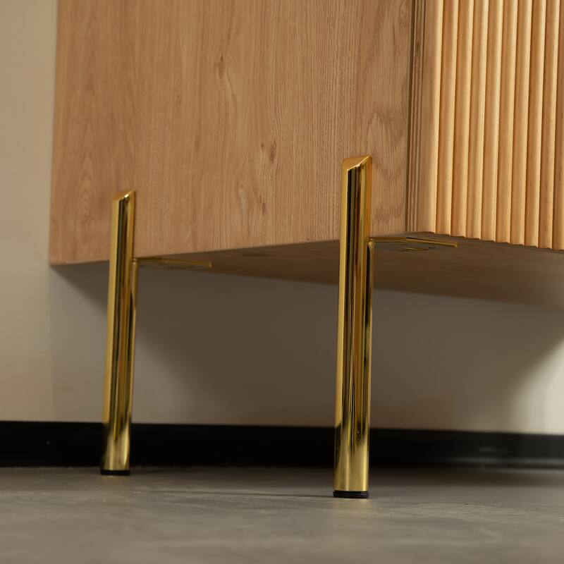 GDFStudio - Turio 30" Freestanding Bathroom Vanity with Dual Doors, Ceramic Basin & Sintered Stone Countertop, WITHOUT Faucet