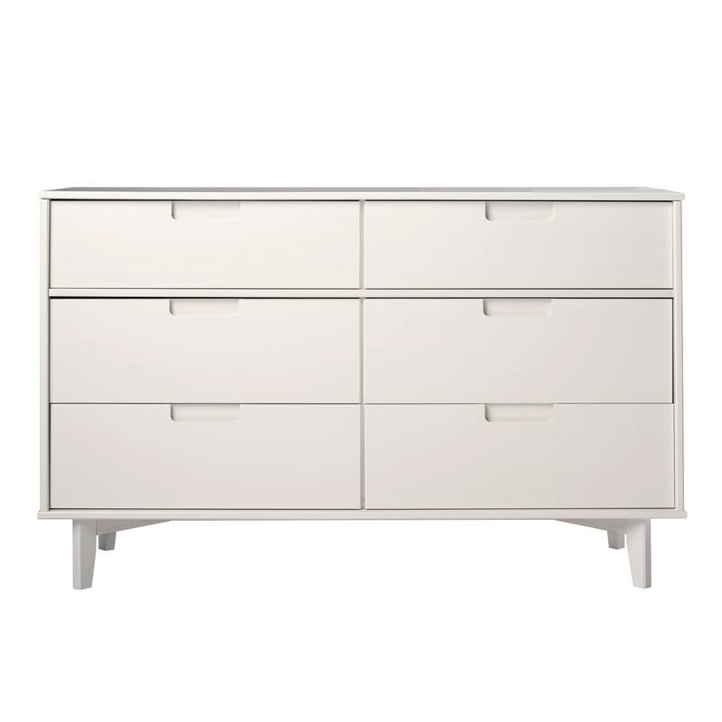 Middlebrook Gammelstaden Mid-Century Solid Wood 6-Drawer Dresser