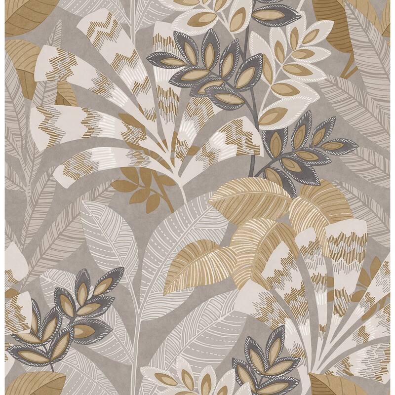Yara Taupe Peel and Stick Wallpaper