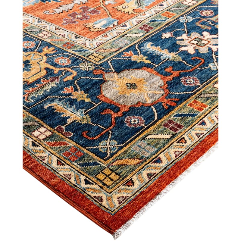 Serapi One-of-a-Kind Hand-Knotted Area Rug - Orange - 10' 3" x 13' 10"