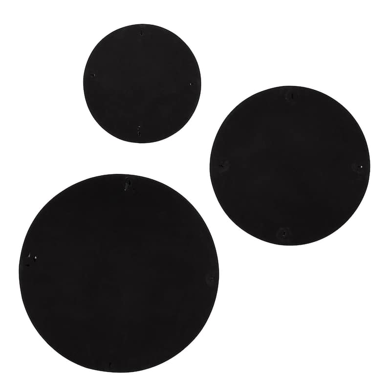 Renwil Sofia Resin 3-Piece Wall Art - Black