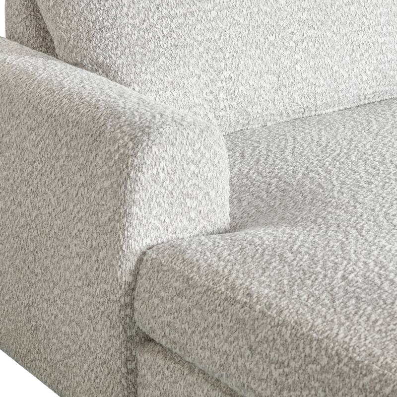 Reid 123 in. Left or Right Arm Facing Rectangular Sectional Sofa with Round Arms