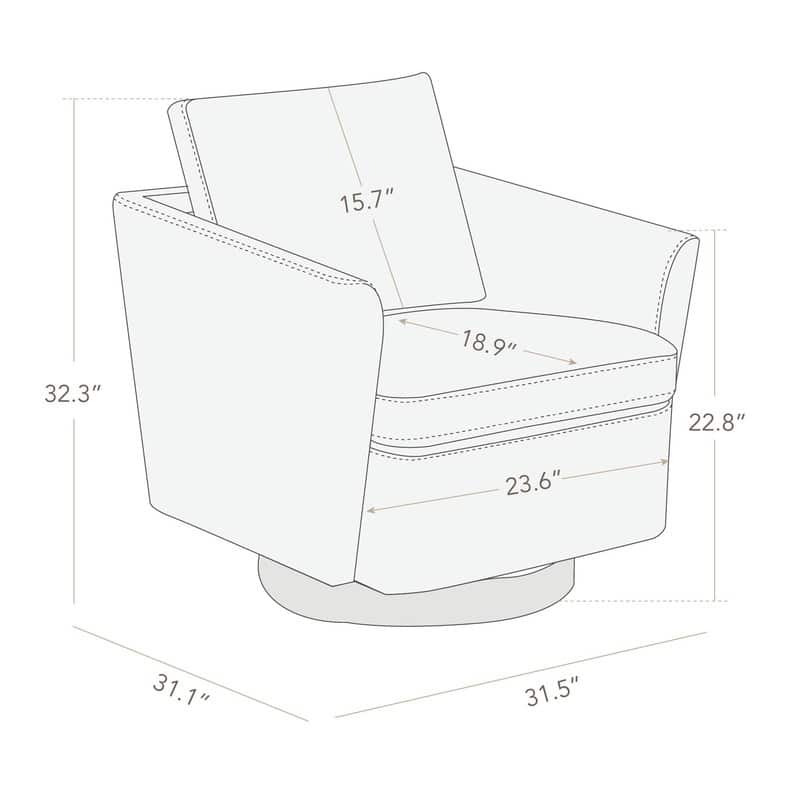 Cecilia Modern Swivel Accent chair