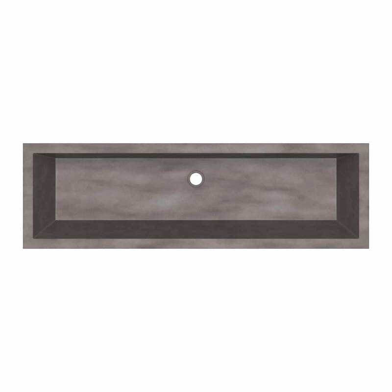 Native Trails NSL4915 NativeStone 49" Rectangular Concrete Undermount