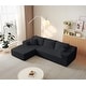 preview thumbnail 40 of 46, GDFStudio - 104" Cloud Modern Innovative Chenille Modular Sofa with L-Shape Chaise and Deep Seat
