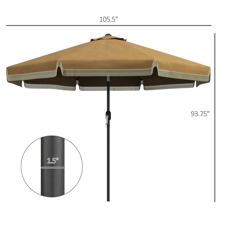 Versatile Outdoor Patio Umbrella with Stylish Design and Multiple Functions