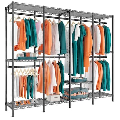 Clothes Rack Heavy Duty, Metal Clothing Rack for Hanging Clothes Rack, Large Portable Clothes Rack, Garment Rack