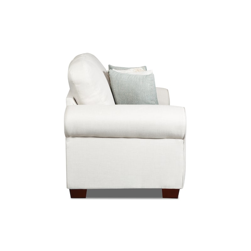 American Furniture Classics Model 8602-41 Beaujardin Loveseat with Four Throw Pillows - N/A