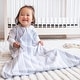 preview thumbnail 2 of 3, HALO SleepSack wearable blanket, 100% cotton, Blue Stripe, SM, 0-6M - small