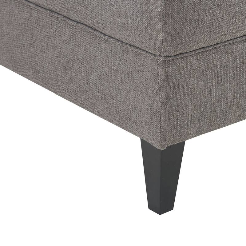Serta Copenhagen Tufted Armless Accent Chair with Cushioned Seat and Padded Back, Slipper Chair, Compact Profile, Sleek Lines