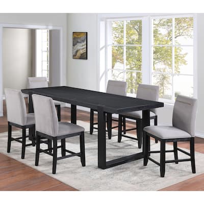 Steve Silver Yantis Modern 7-piece Counter Height Dining Set