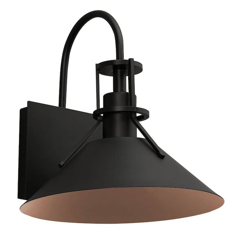 AFX Gus 14'' Outdoor LED Sconce - 20W 120V - Black - Black