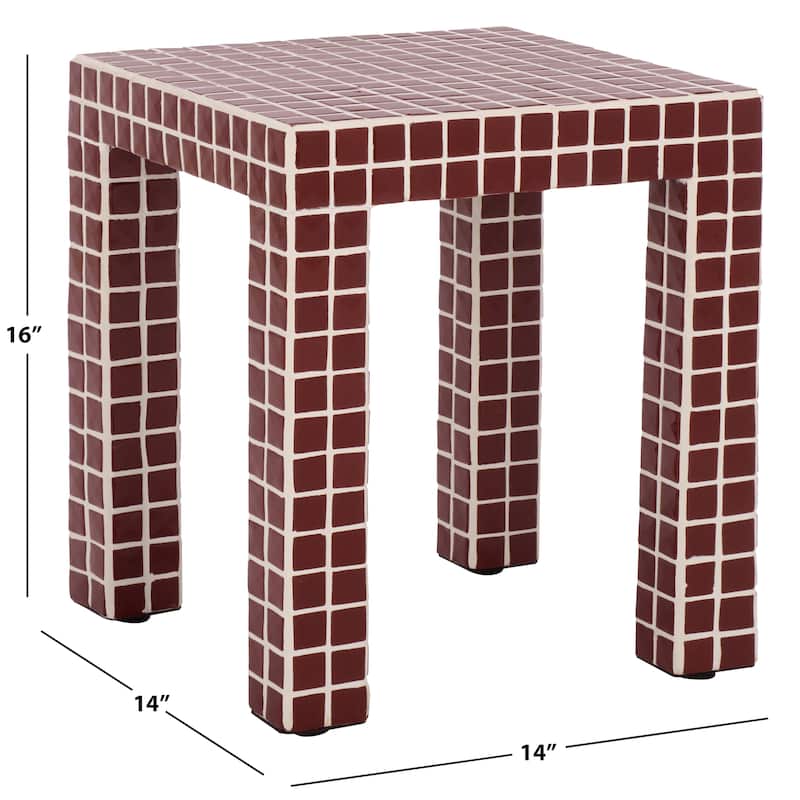 SAFAVIEH Home Hotaru Accent Table - 14"W x 14"D x 16"H