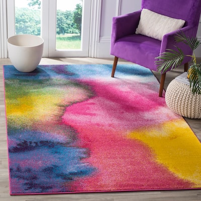 SAFAVIEH Watercolor Leila Modern Abstract Rug