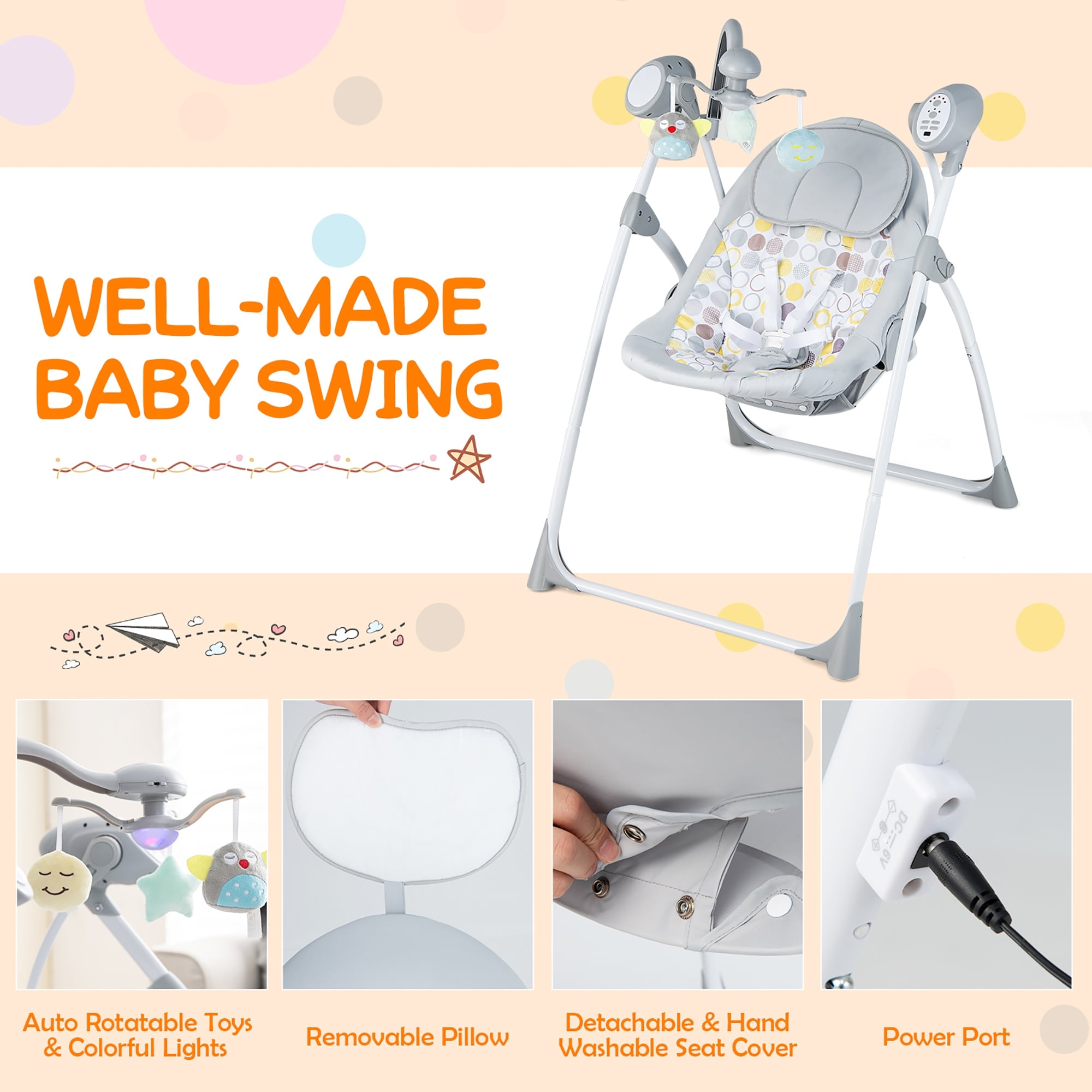 Portable rocking chair best sale baby