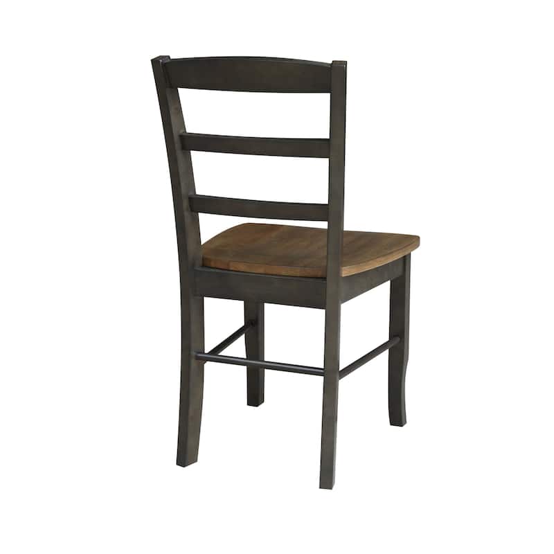 International Concepts Solid Wood Madrid Ladderback Chairs, Set of 2