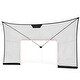 preview thumbnail 1 of 9, Black Hockey Net Backstop with Iron Frame and Sandbag Design Black