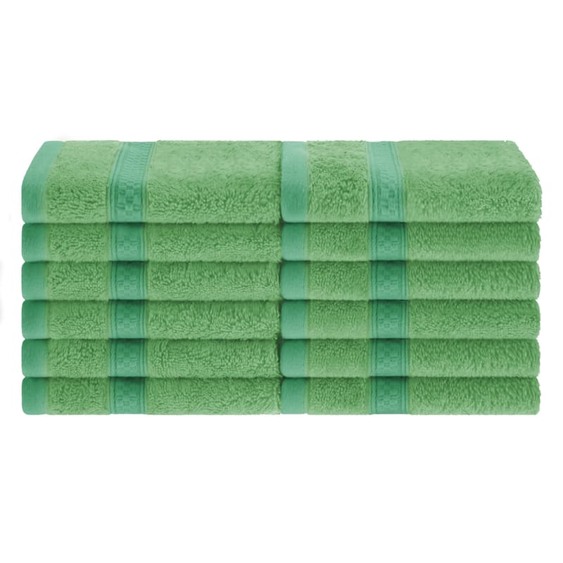 Superior Rayon from Bamboo/Cotton Face Towel - (Set of 12)