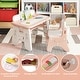 preview thumbnail 6 of 10, Costway Kids Drawing Table & Chair Set Graffiti Toddlers Art Activity - See Details