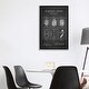 preview thumbnail 8 of 13, iCanvas "Hammatt Billings Playing Cards Patent Sketch (Charcoal)" by Aged Pixel Framed