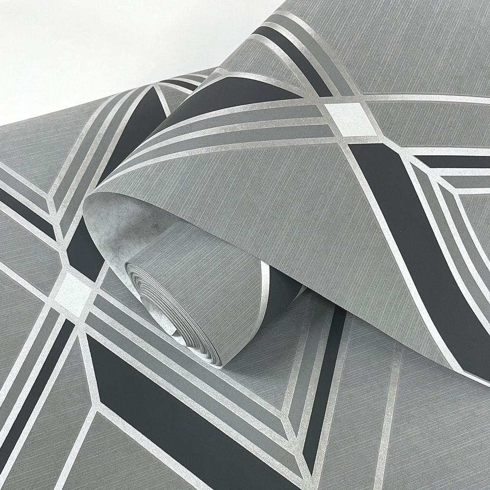 Seabrook Designs Brooklyn Diamond Nonwoven Unpasted Wallpaper