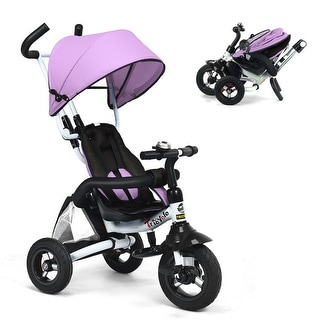 Gymax 6-In-1 Kids Baby Stroller Tricycle Detachable Learning Toy Bike
