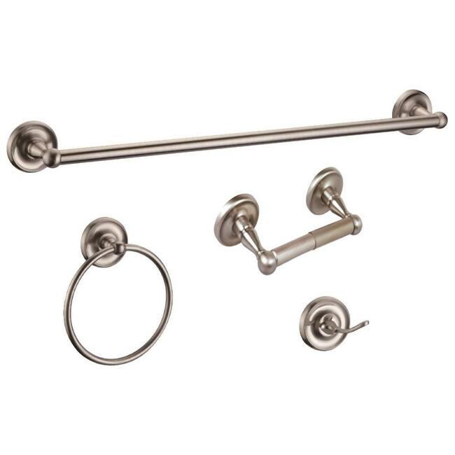 Design House San Martin Bathroom Accessory Set with 24" Center to - Satin Nickel