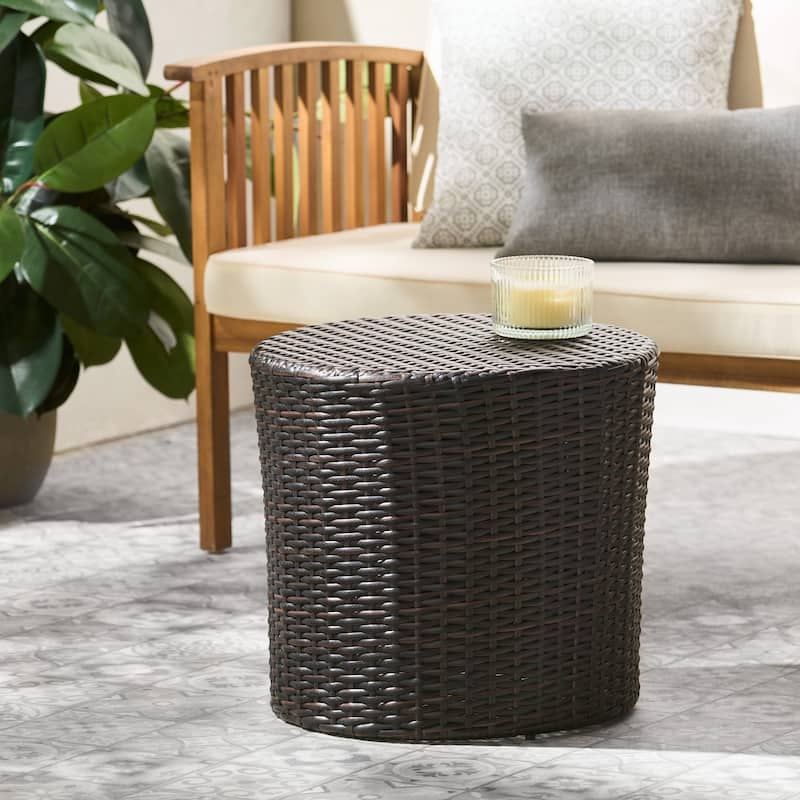 Outdoor Polyethylene rattan SIDE TABLE
