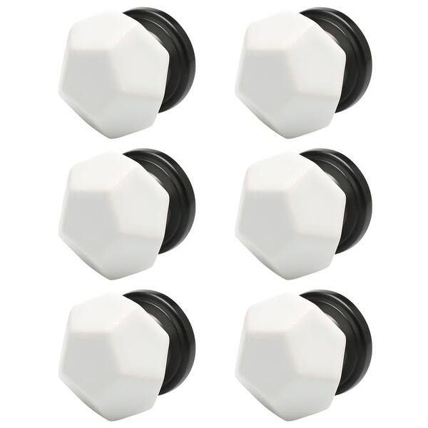 Shop 6pcs Ceramic Knobs Vintage Knob Drawer Geometry Pull Handle