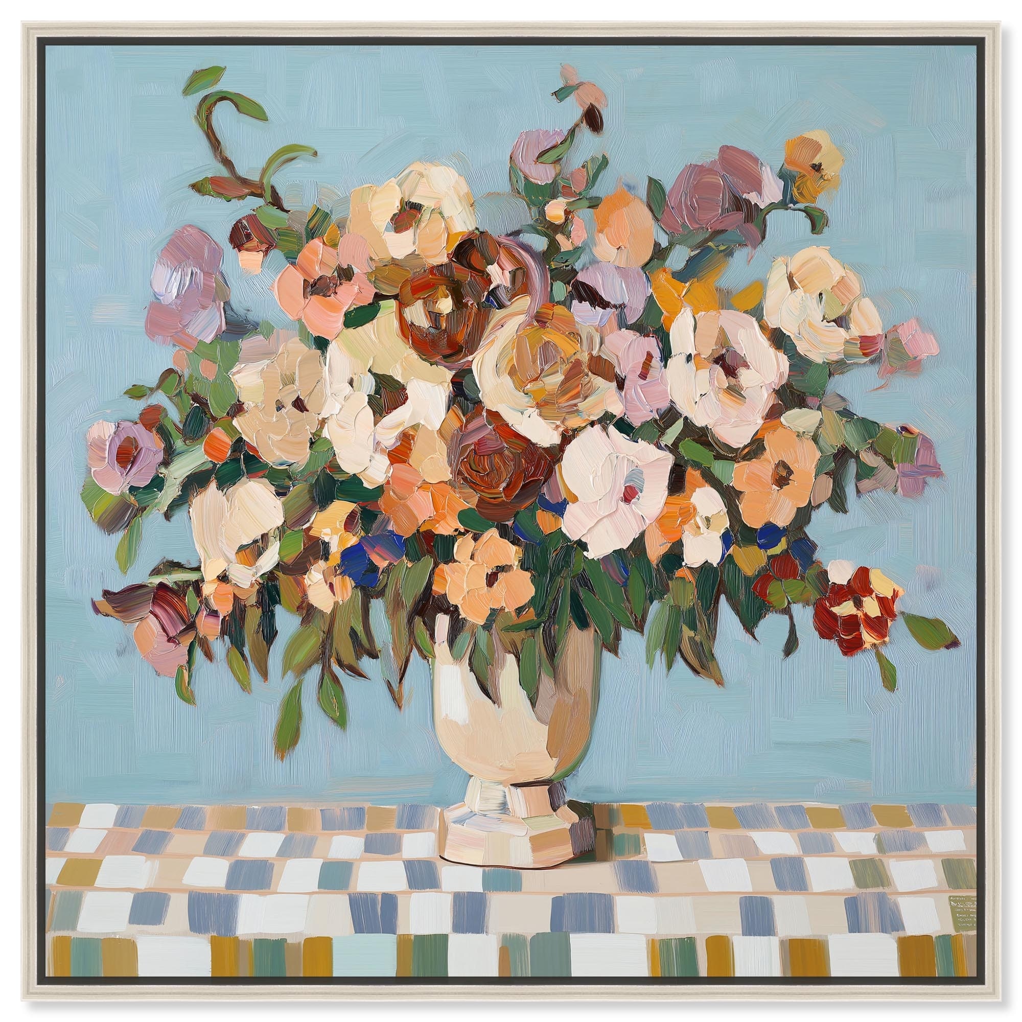 Modern Antrobouquet Canvas Modern Flower Vases by Art Remedy