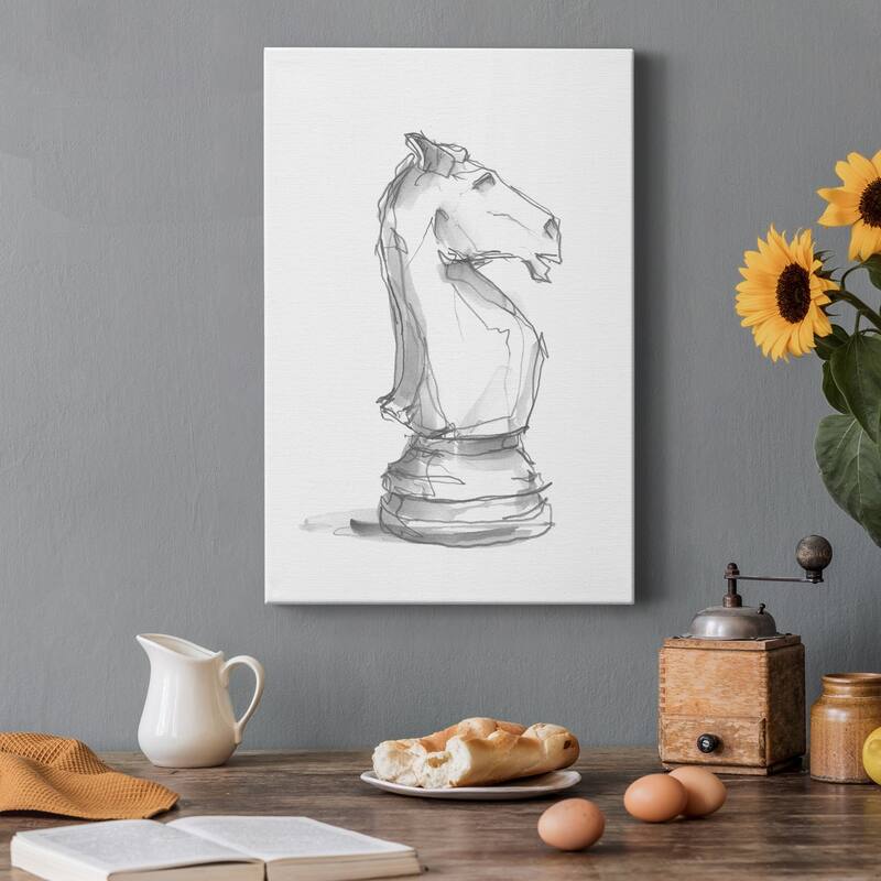 Chess Piece Study I Premium Gallery Wrapped Canvas - Ready to Hang