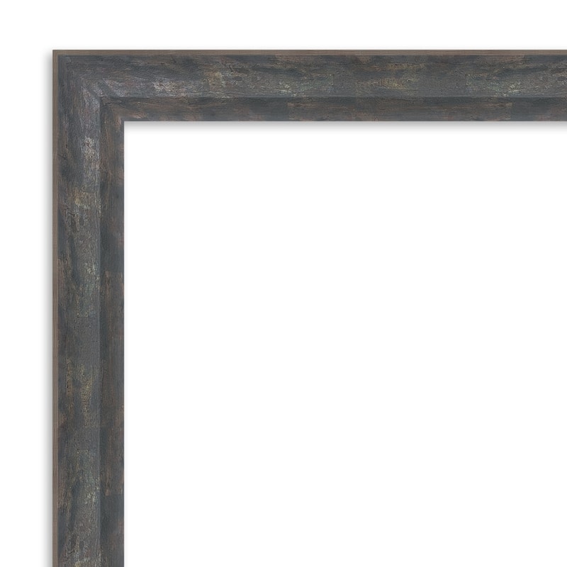 Angled Beveled Wood Framed Wall Mirror