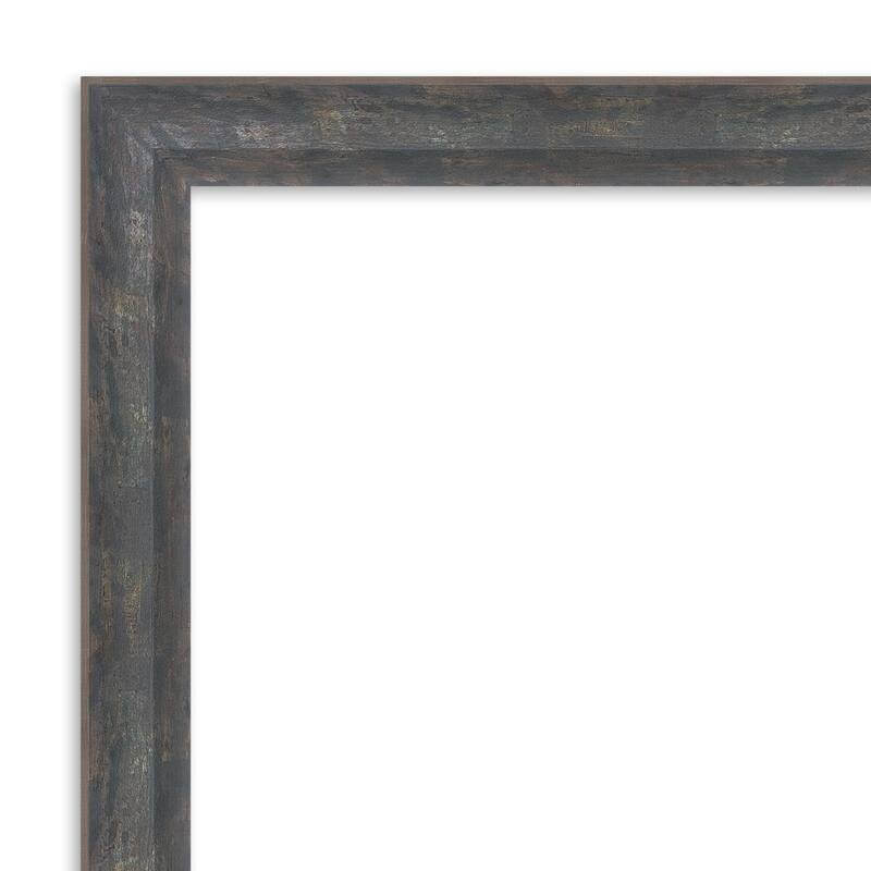 Angled Non-Beveled Wood Framed Full-Length On the Door Mirror - Glass Size 14x48