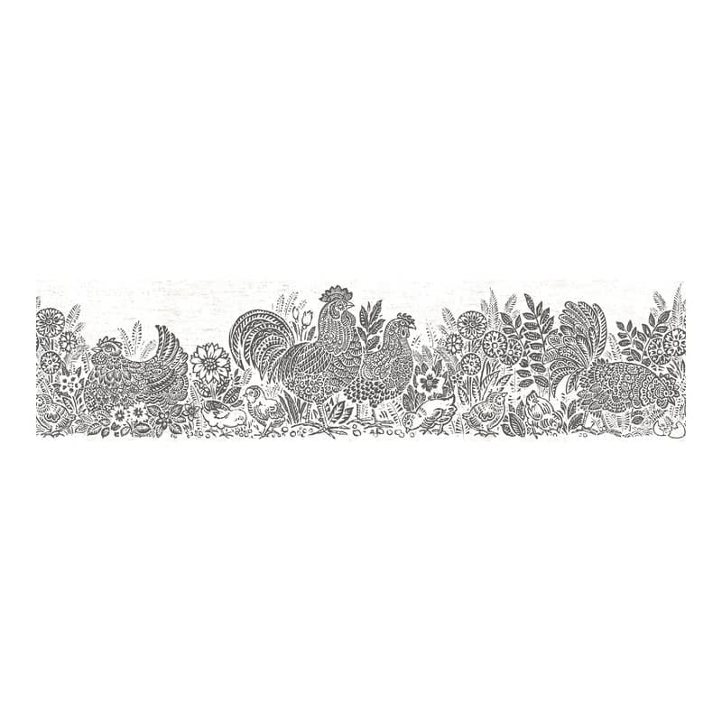 Chesapeake Parton Black Chicken Border - 6 x 180 x 0.025