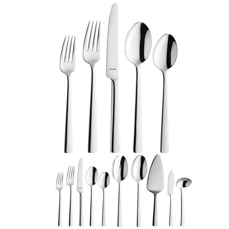 Amefa Moderno 45 Piece Flatware Set - Silver - Service for 8