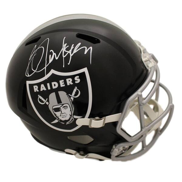 Shop Bo Jackson Autographed Oakland Raiders Blaze Replica Helmet