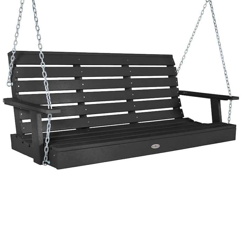 BAHIA VERDE OUTDOORS Riverside Porch Swing 5-foot - Black Sand