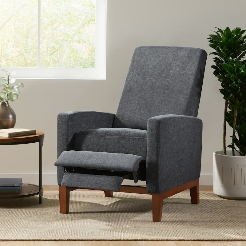 Roomfitters 27'' Wide Wood Hand Manual Club Recliner, Comfortable Lounge Chair for Living Room