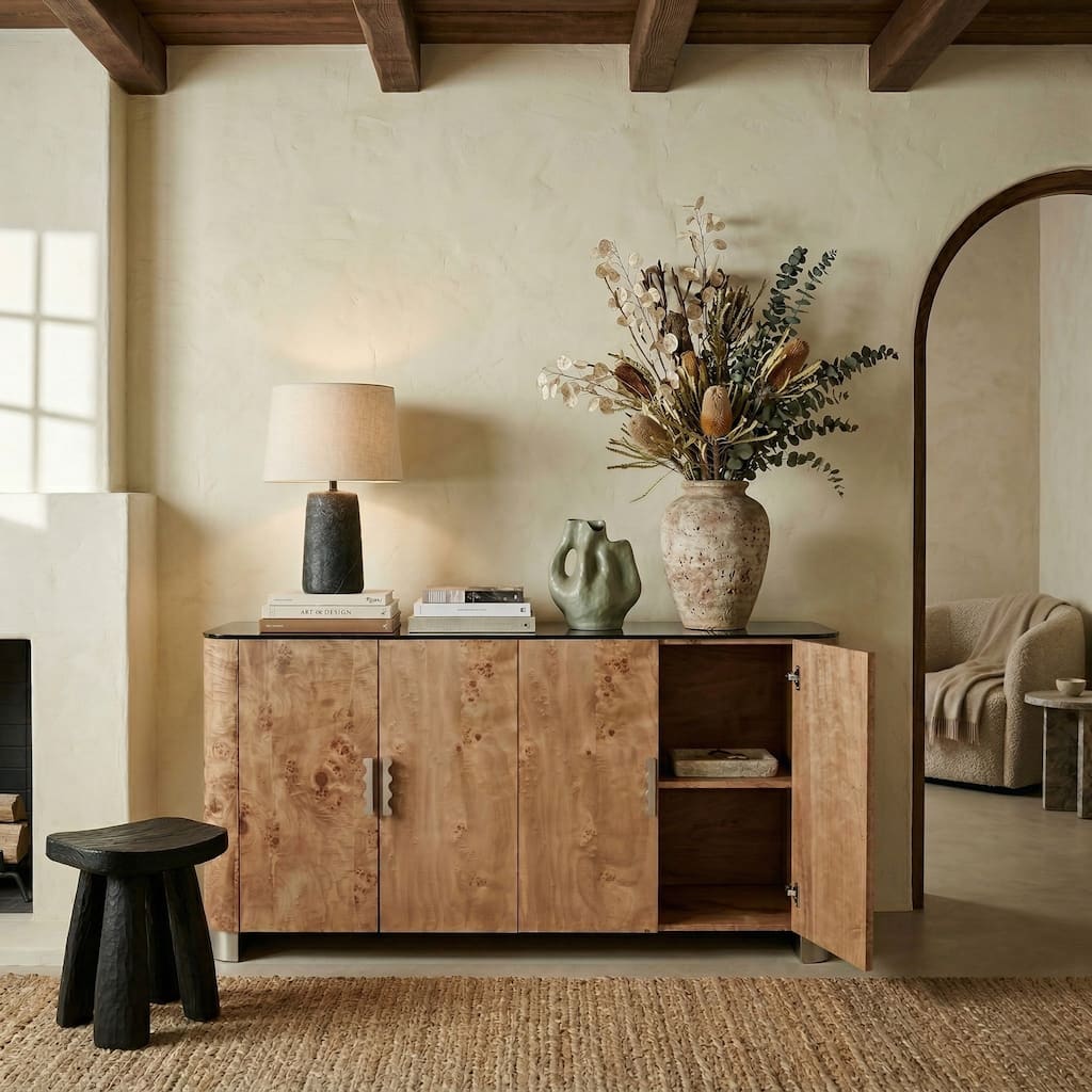 SAFAVIEH Couture Celestanno Sideboard Storage Cabinet - 64"W x 18"D x 33"H