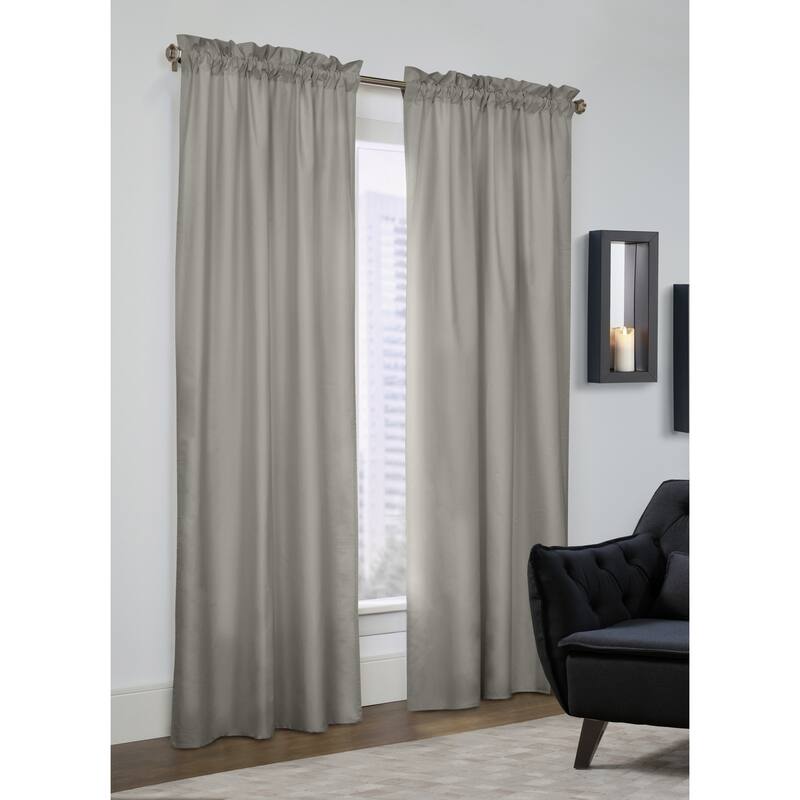 ThermaLogic Prescott Insulated Room Darkening Solid Curtain Panel Pair