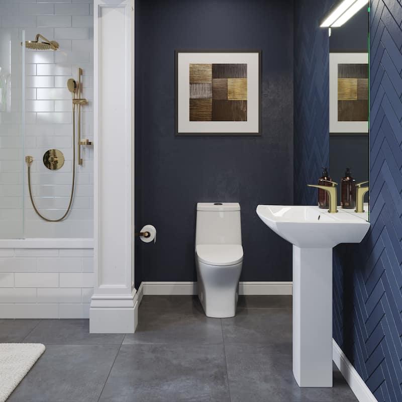 Sublime II Compact 24 Length One Piece Toilet Dual Flush 1.1/1.6 with 10" Rough-in