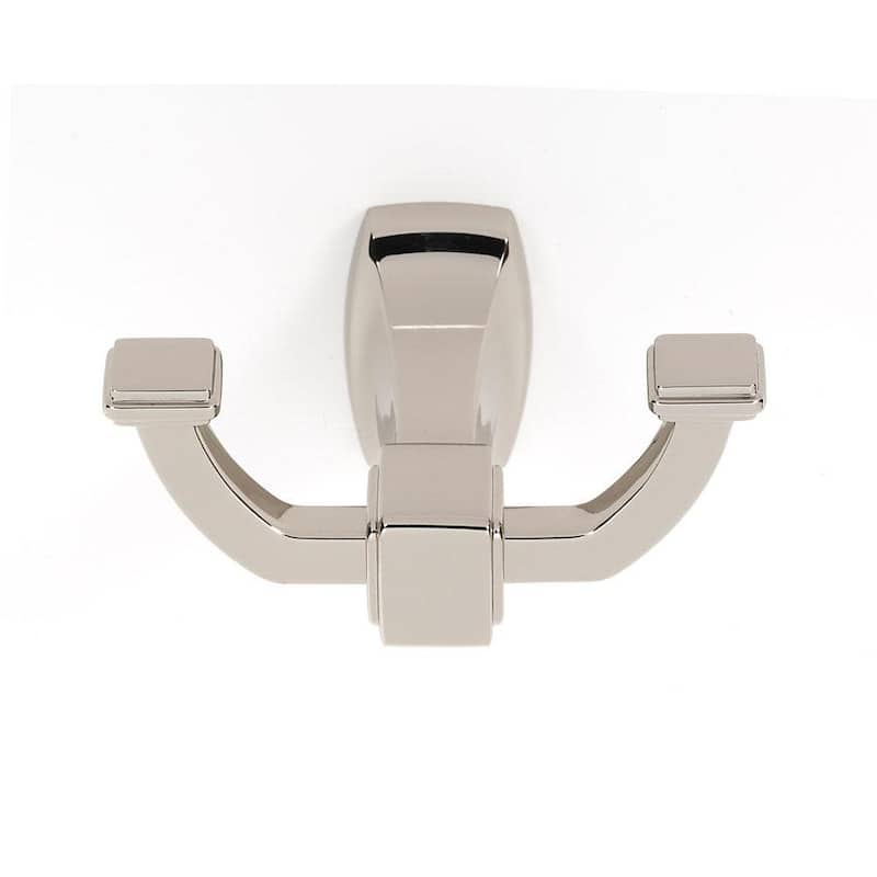 Alno Cube Double Robe Hook - Polished Nickel