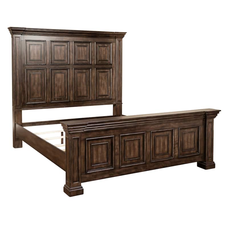 Liberty Furniture Big Valley Panel Bed, Dresser, Mirror, Chest - California King, King or Queen