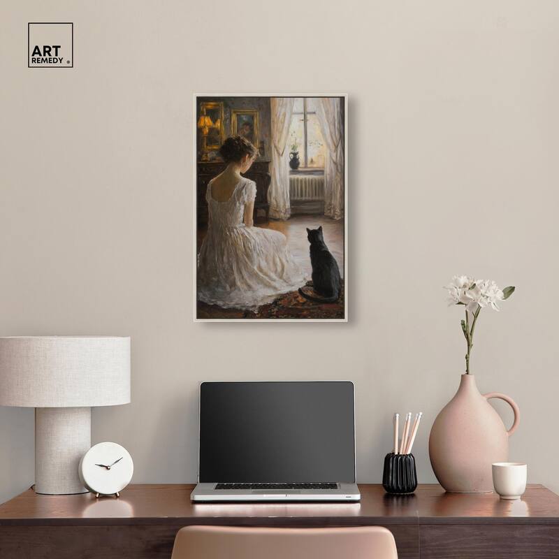 Her Faithful Companion Canvas by Art Remedy