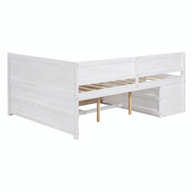 Daybed with Storage Drawers and Shelves