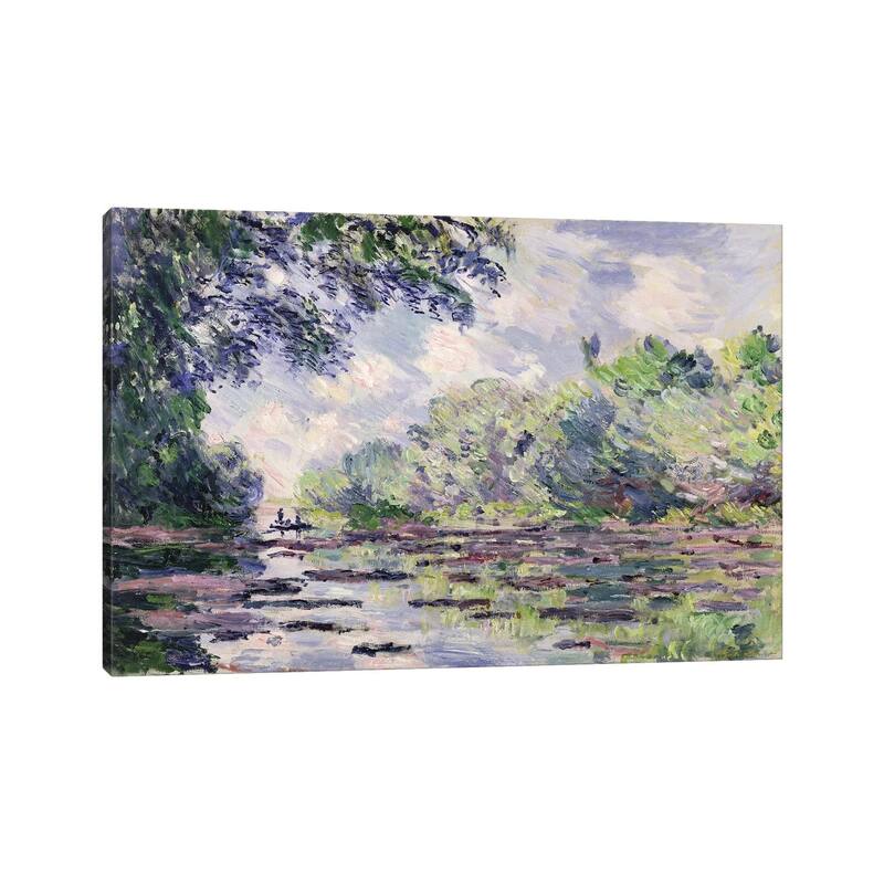 iCanvas "The Seine at Giverny, 1885 " by Claude Monet Canvas Print