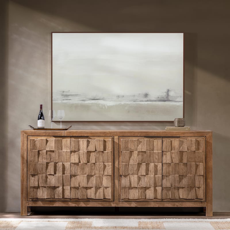 Classic Home Gama Reclaimed Pine Buffet Sideboard - Drifted Sand