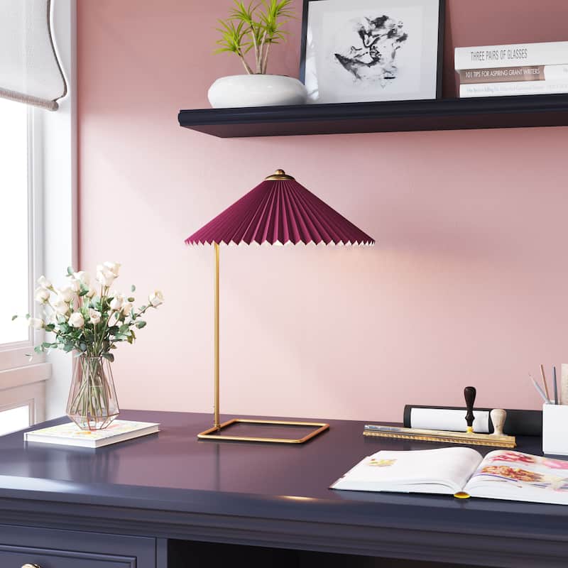 Charo Table Lamp Red & Gold - Red/Gold